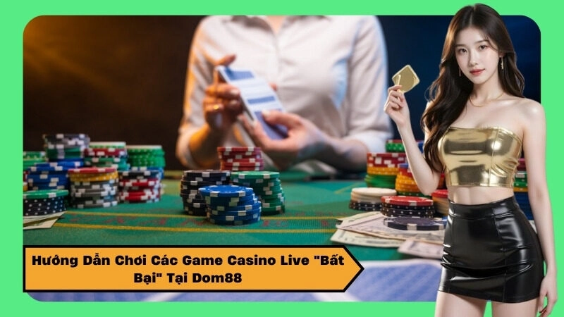 Hướng Dẫn Chơi Các Game Casino Live "Bất Bại" Tại Dom88