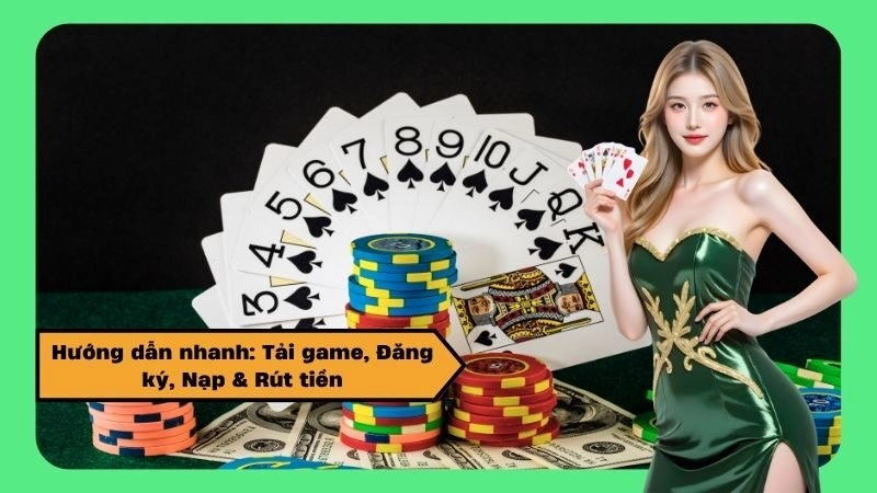 Hướng dẫn nhanh: Tải game, Đăng ký, Nạp & Rút tiền